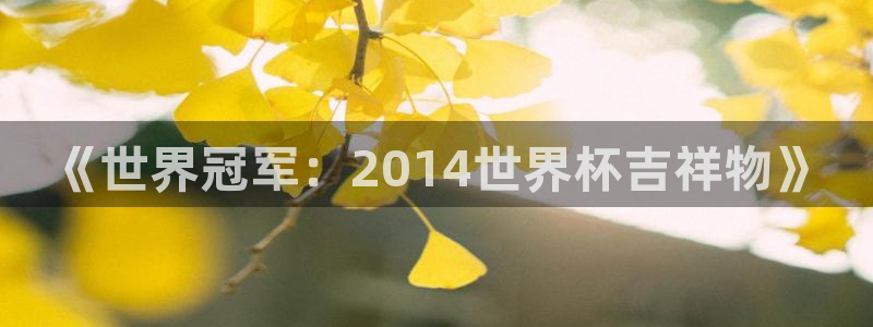 世界杯对阵图2026：《世界冠军：2014世界杯吉祥物》